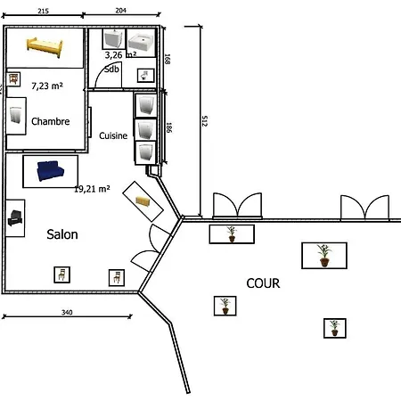 Apartamento 2 Pieces Cosy - Fond De Cour - Saint-denis